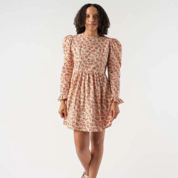 Batsheva x Laura Ashley Crosby Rose Floral Mini Dress - Picture 2 of 10